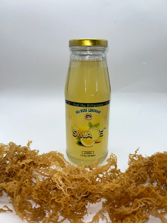 Smade: 3-6-12 Case Of 12oz Classic Organic Sea Moss Lemonade